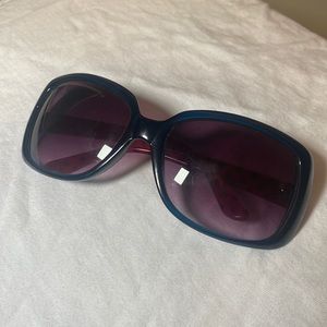 Navy Blue and Pink Betsey Johnson Sunglasses